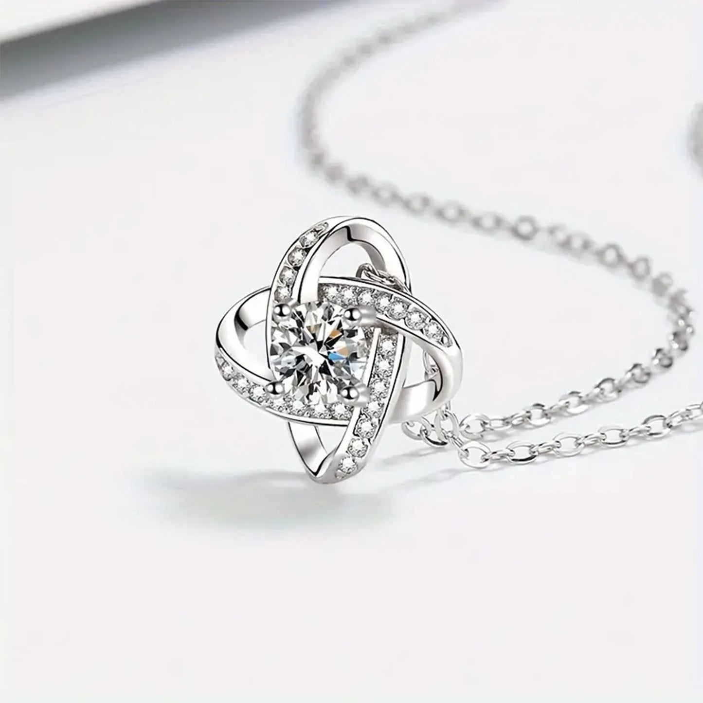Elegant Love Knot Necklace, "To My Queen" Perfect for Wife, Girlfriend, Soulmate, Any Holiday Gift, Romantic Gift Necklace