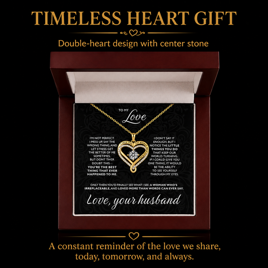 Eternal Heart Double Layered Heart Shaped Necklace