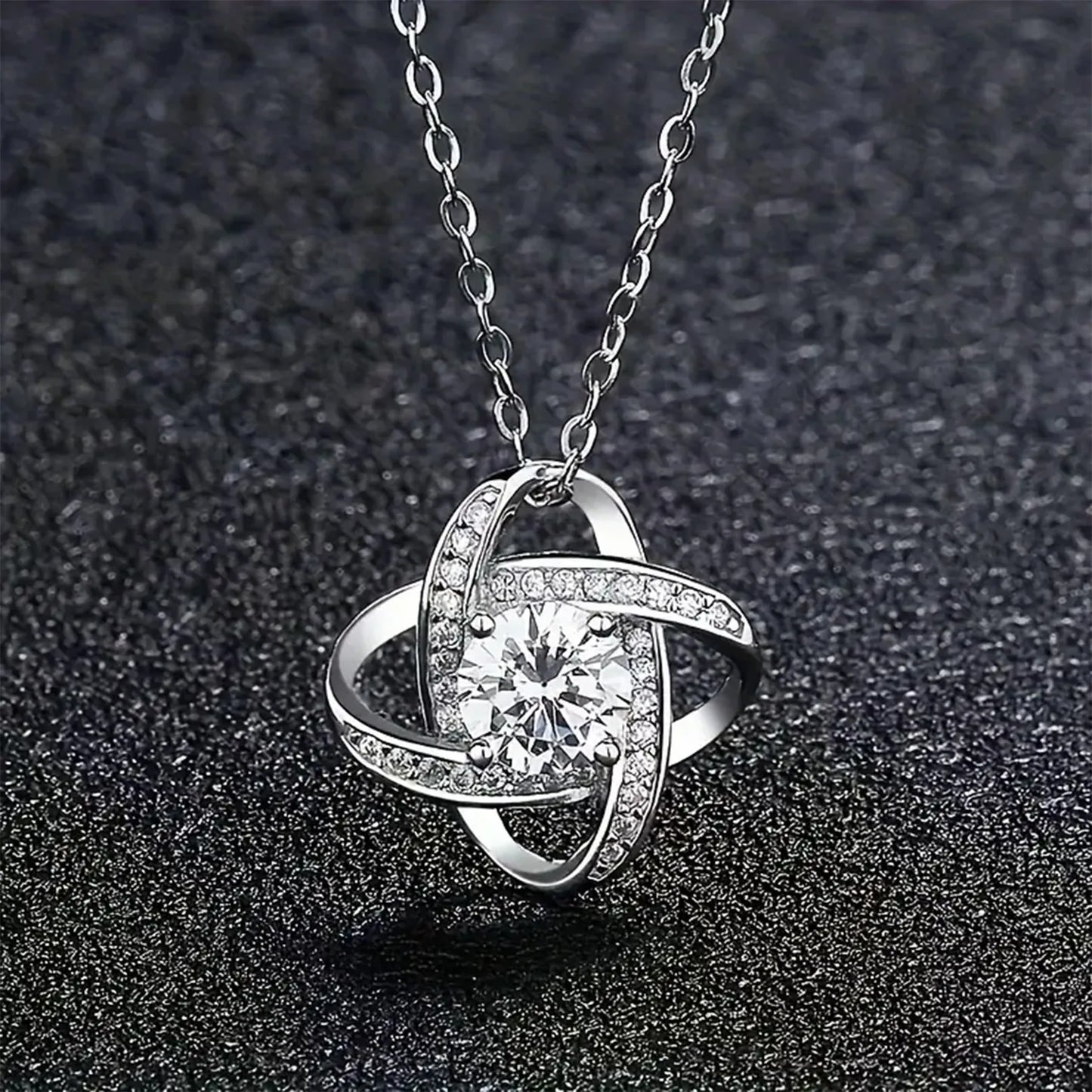 Elegant Love Knot Necklace, "To My Queen" Perfect for Wife, Girlfriend, Soulmate, Any Holiday Gift, Romantic Gift Necklace