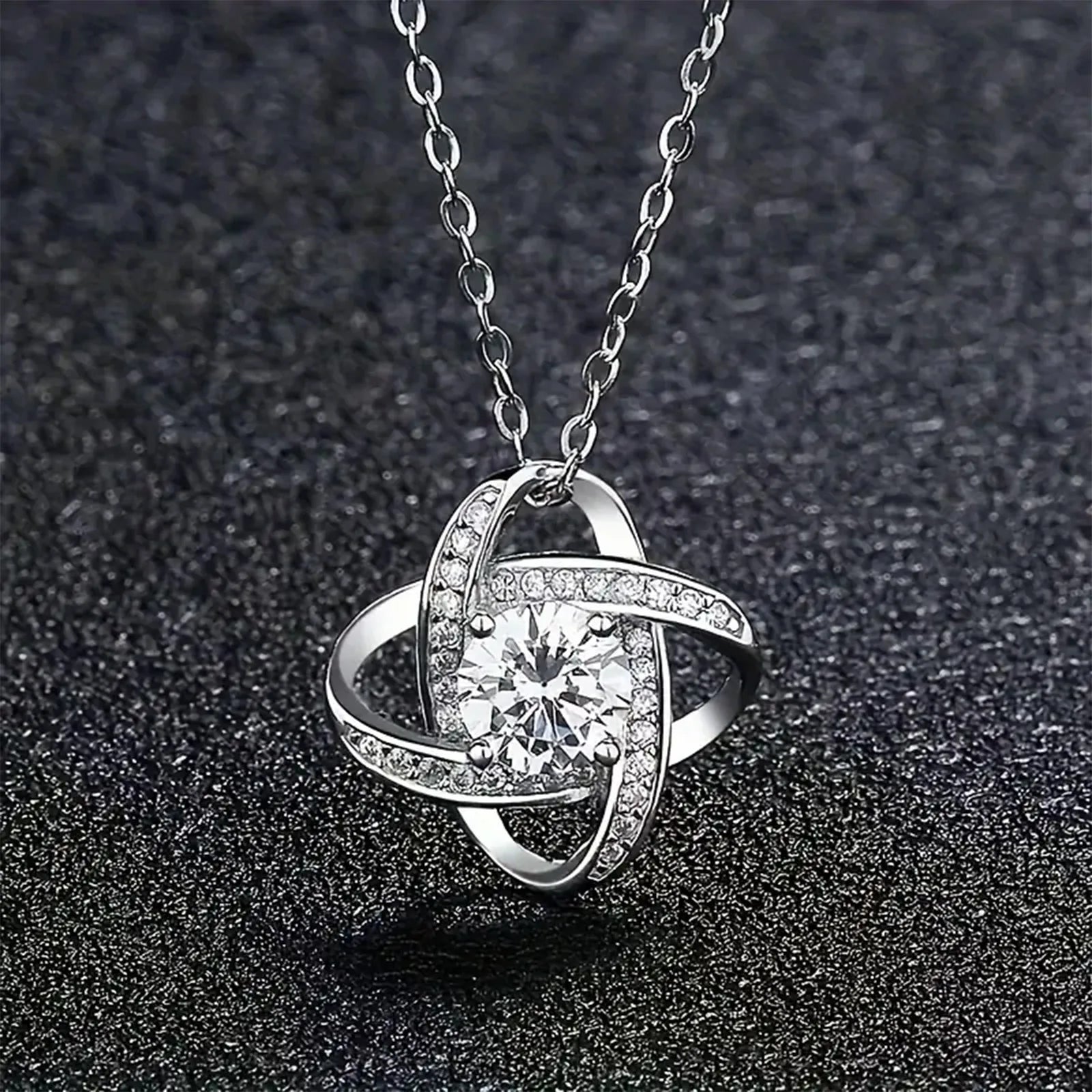 Elegant Love Knot Necklace, "To My Queen" Perfect for Wife, Girlfriend, Soulmate, Any Holiday Gift, Romantic Gift Necklace