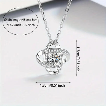 Elegant Love Knot Necklace, "To My Queen" Perfect for Wife, Girlfriend, Soulmate, Any Holiday Gift, Romantic Gift Necklace