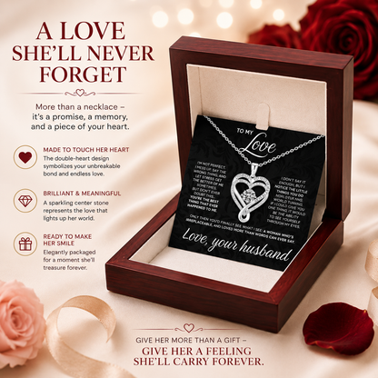 Eternal Heart Double Layered Heart Shaped Necklace
